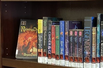 books on a bookshelf